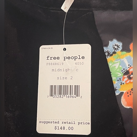 Free People Twisted Velvet Maxi Skirt size 2 - Picture 11 of 15